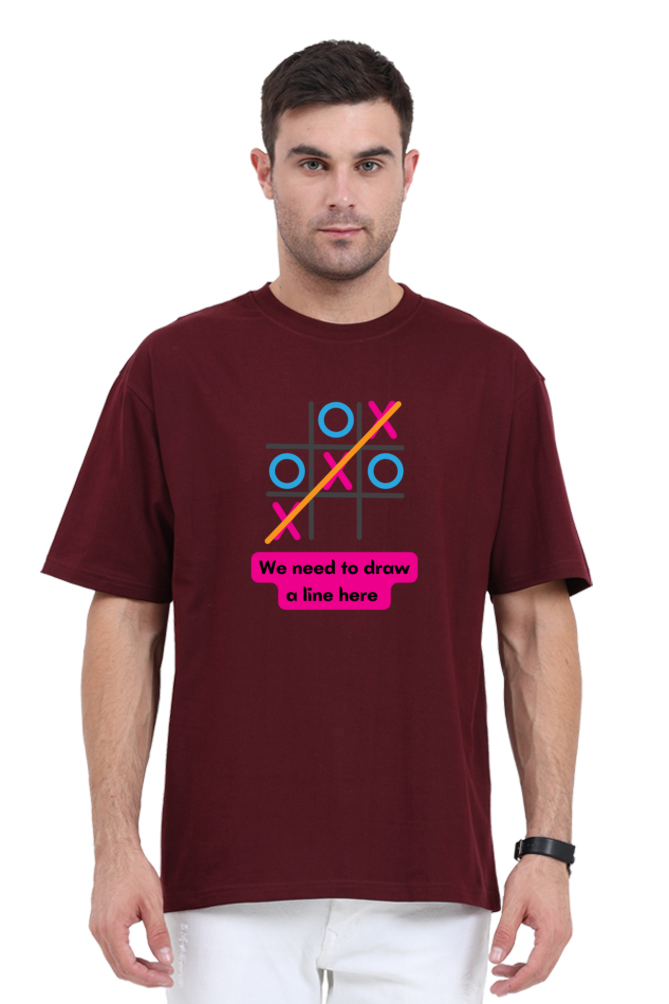 Tic Tac Toe Unisex Oversized Tshirt