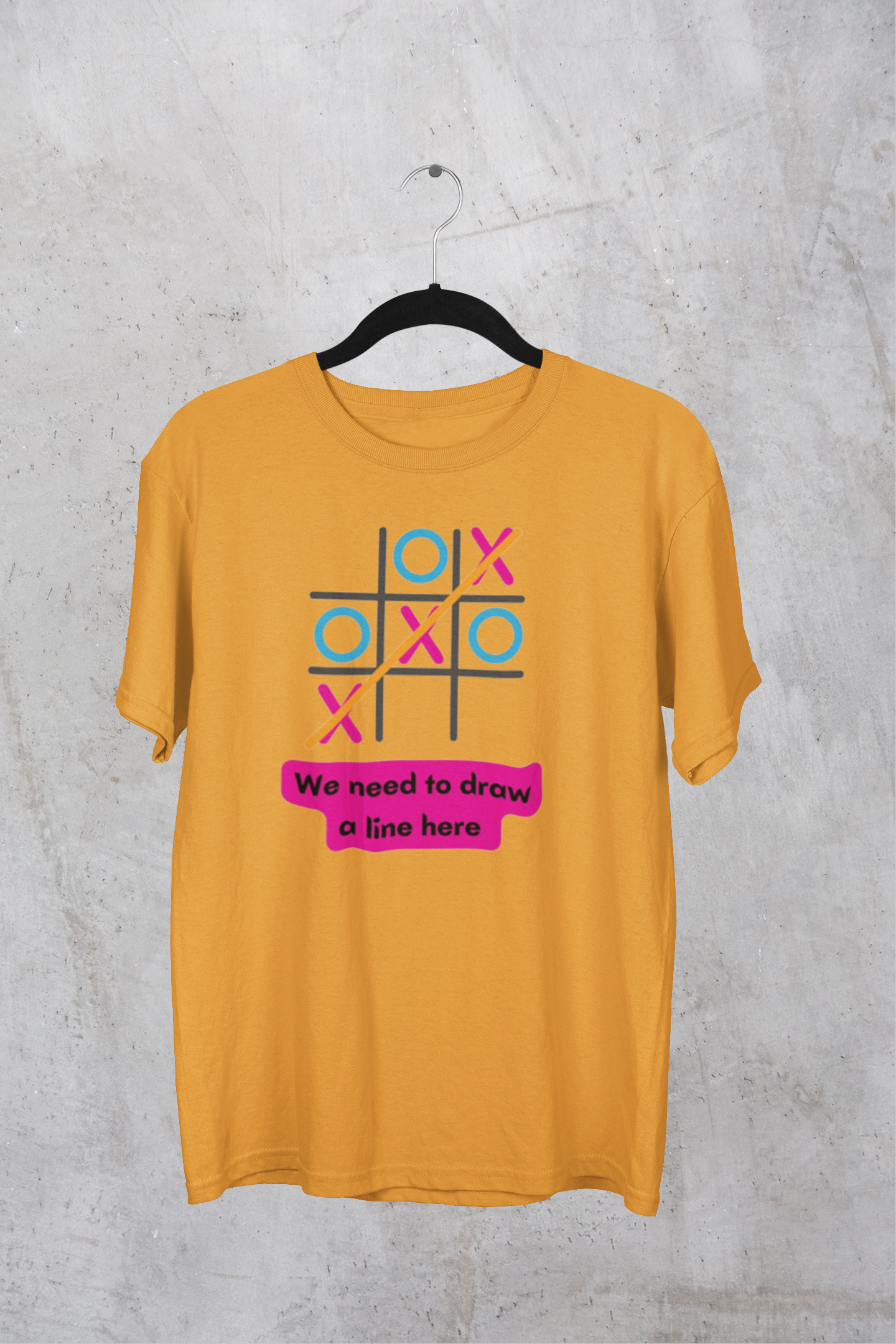 Tic Tac Toe Unisex Oversized Tshirt