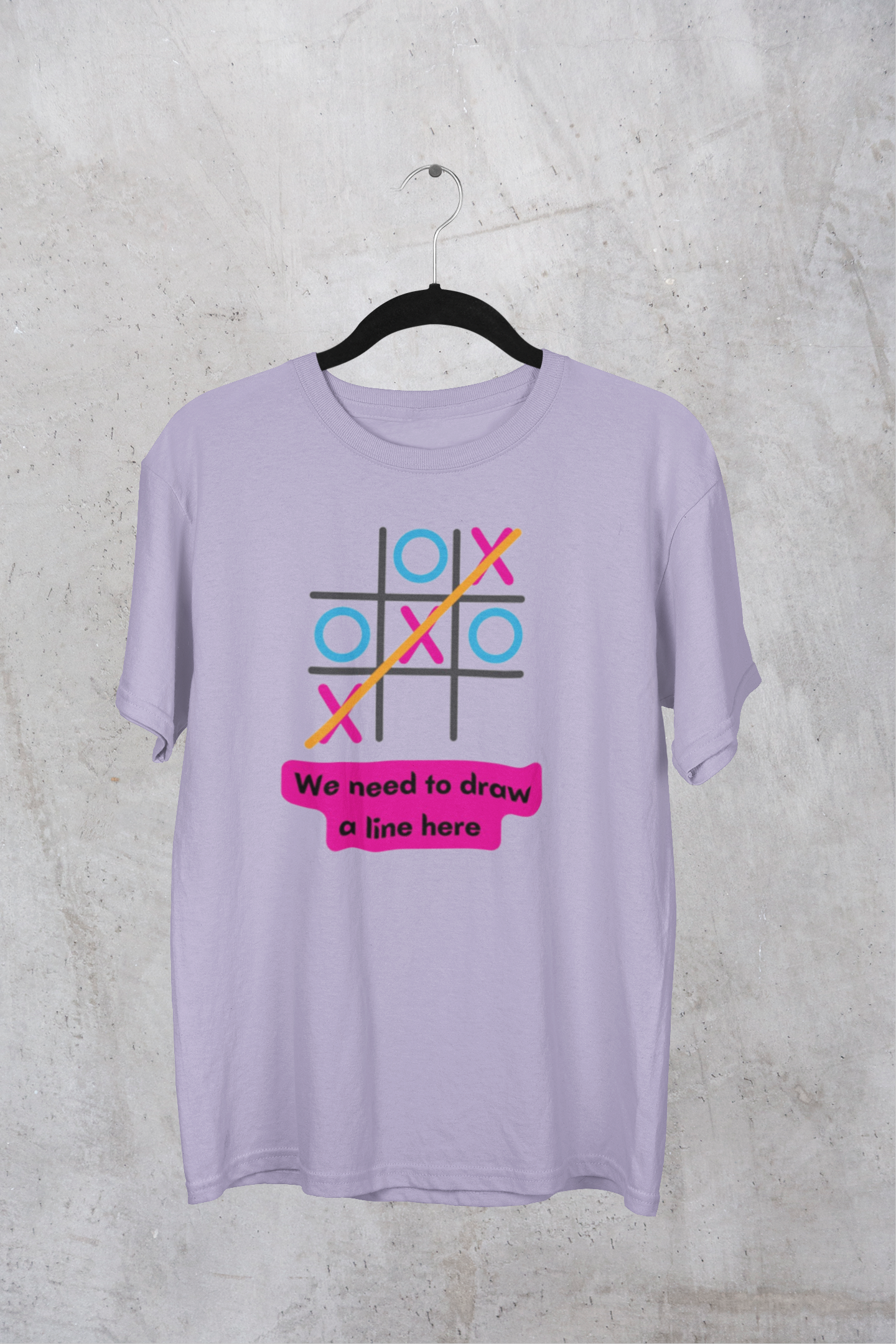 Tic Tac Toe Unisex Oversized Tshirt