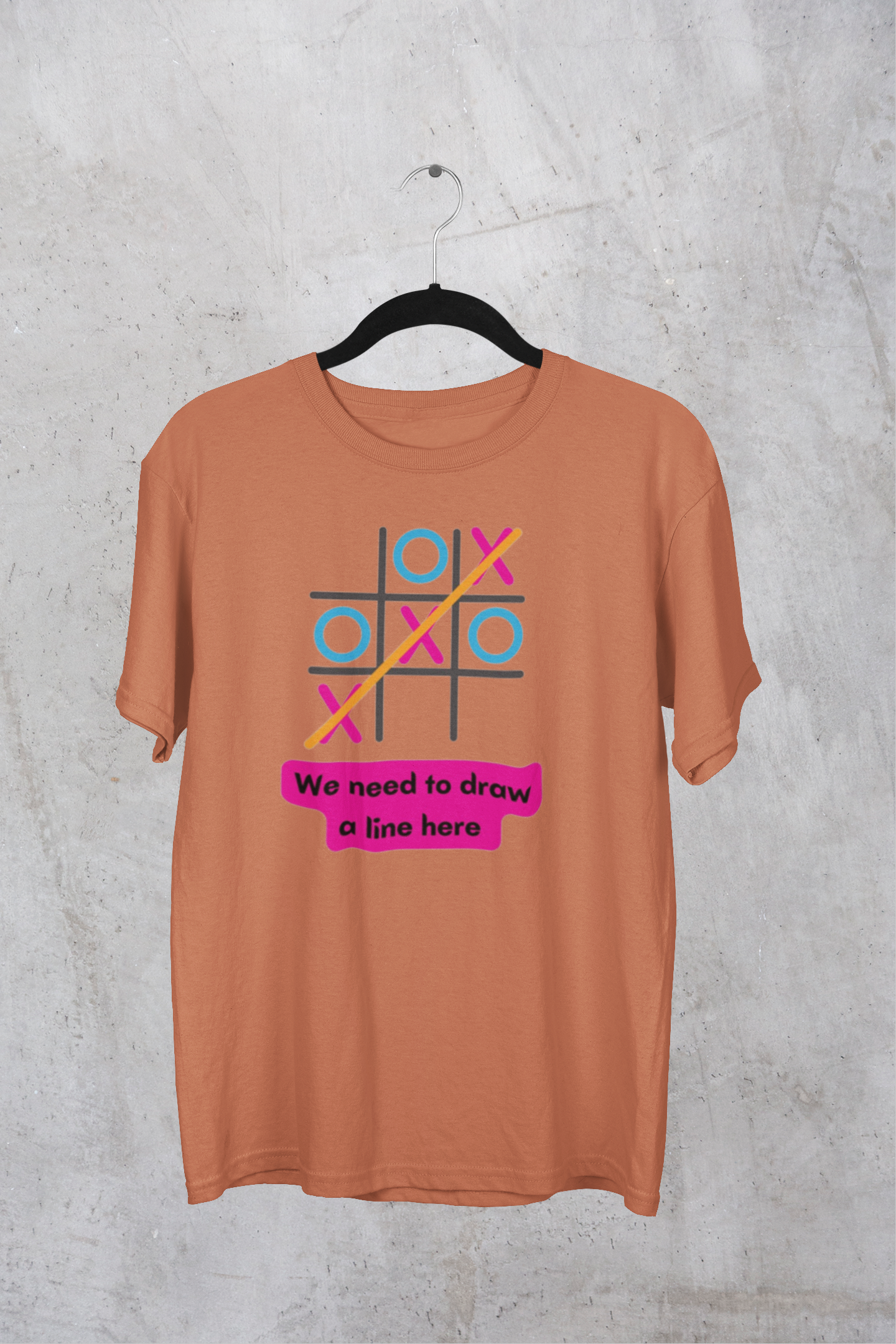 Tic Tac Toe Unisex Oversized Tshirt