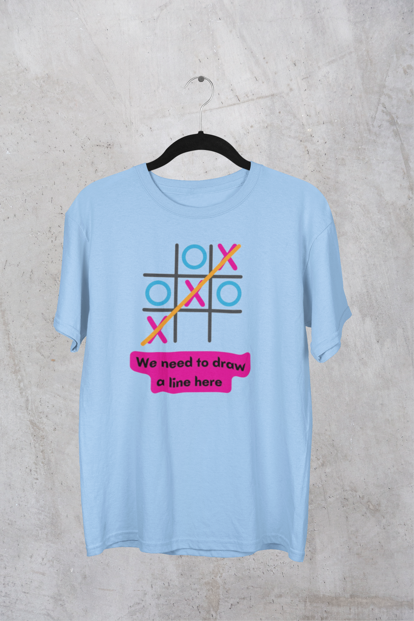 Tic Tac Toe Unisex Oversized Tshirt