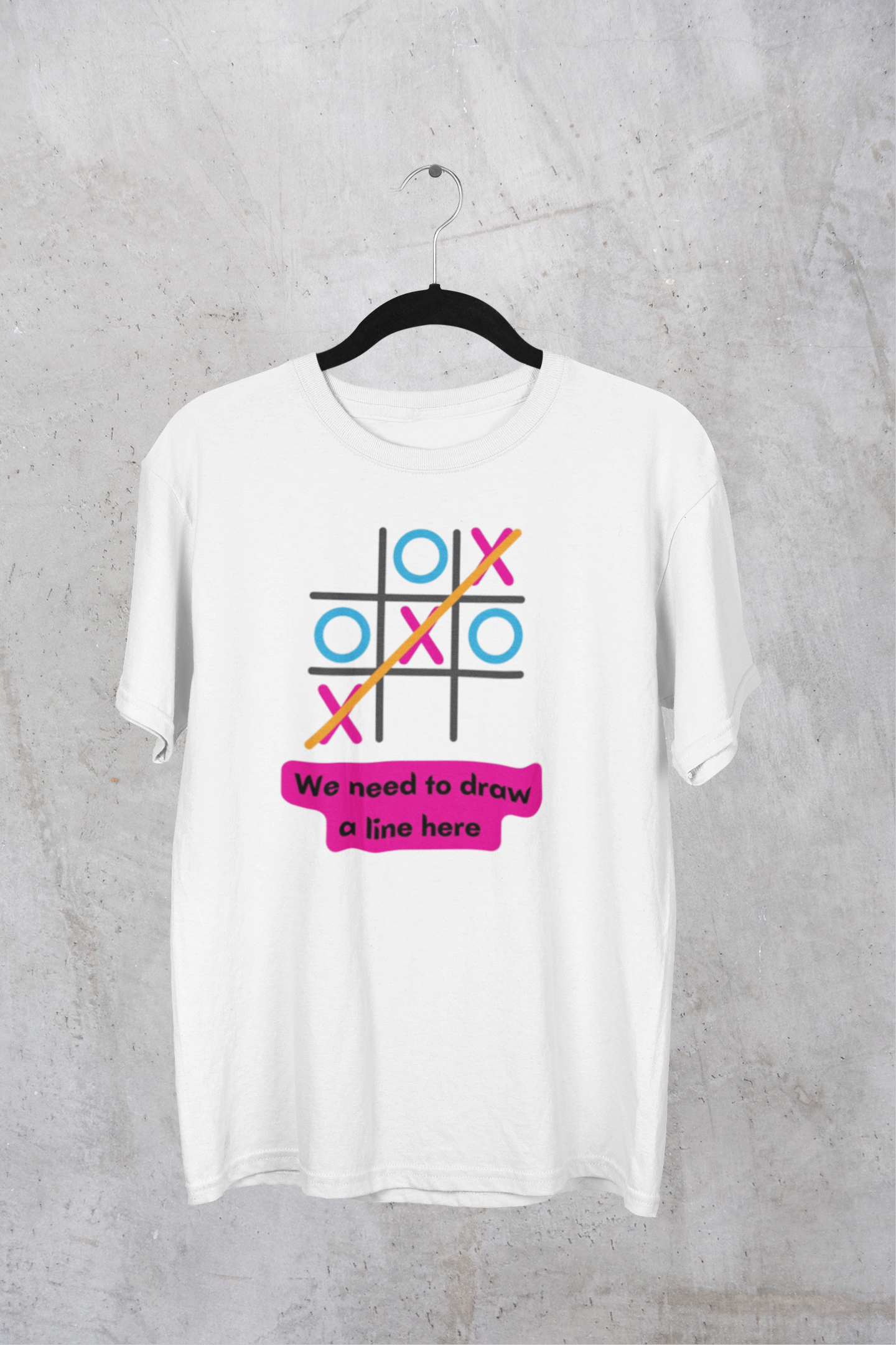 Tic Tac Toe Unisex Oversized Tshirt