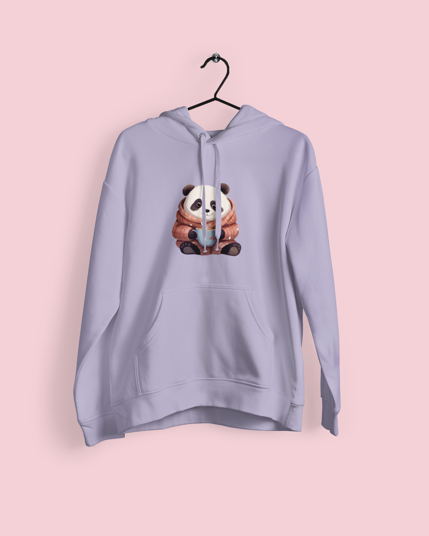 Cozy Panda Unisex Oversized Hoodie | Hooded Sweatshirt