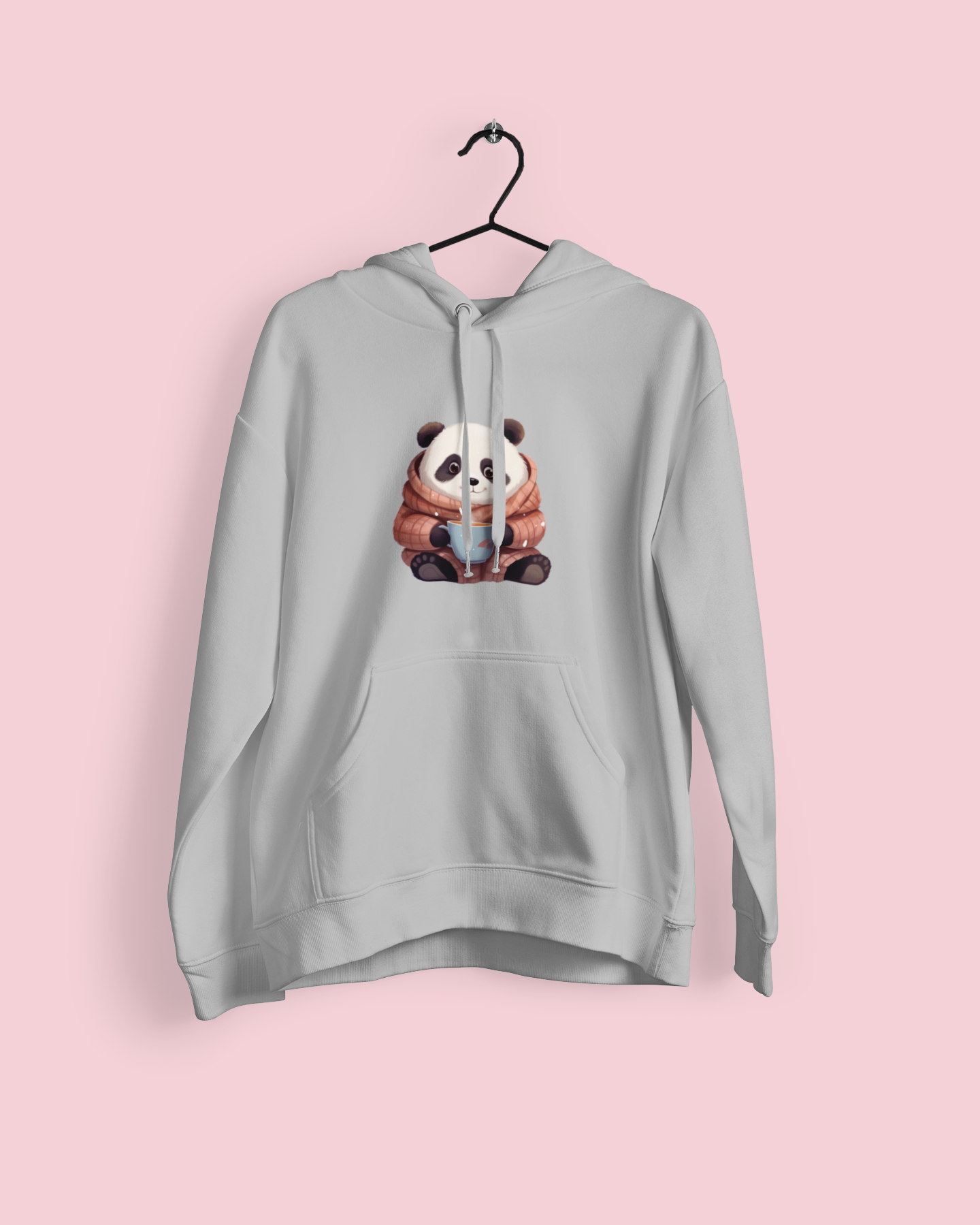 Cozy Panda Unisex Oversized Hoodie | Hooded Sweatshirt