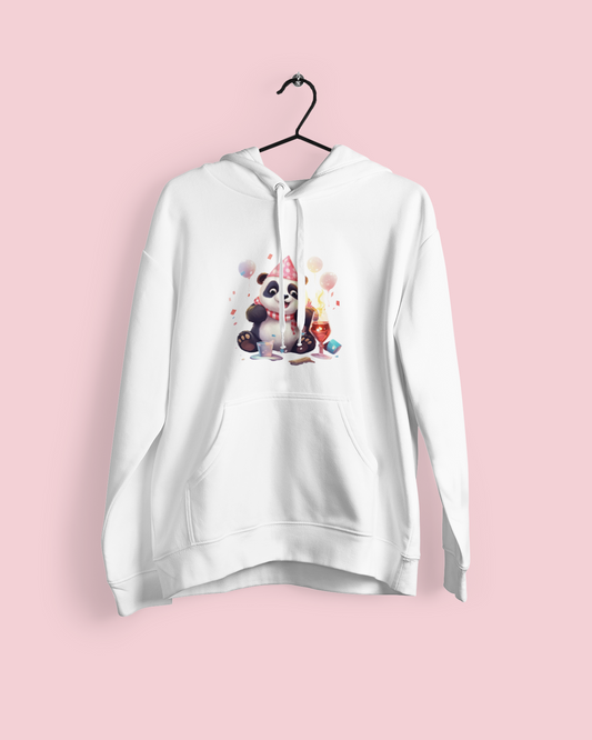 Party Panda Hooded Sweatshirt | Unisex Hoodie