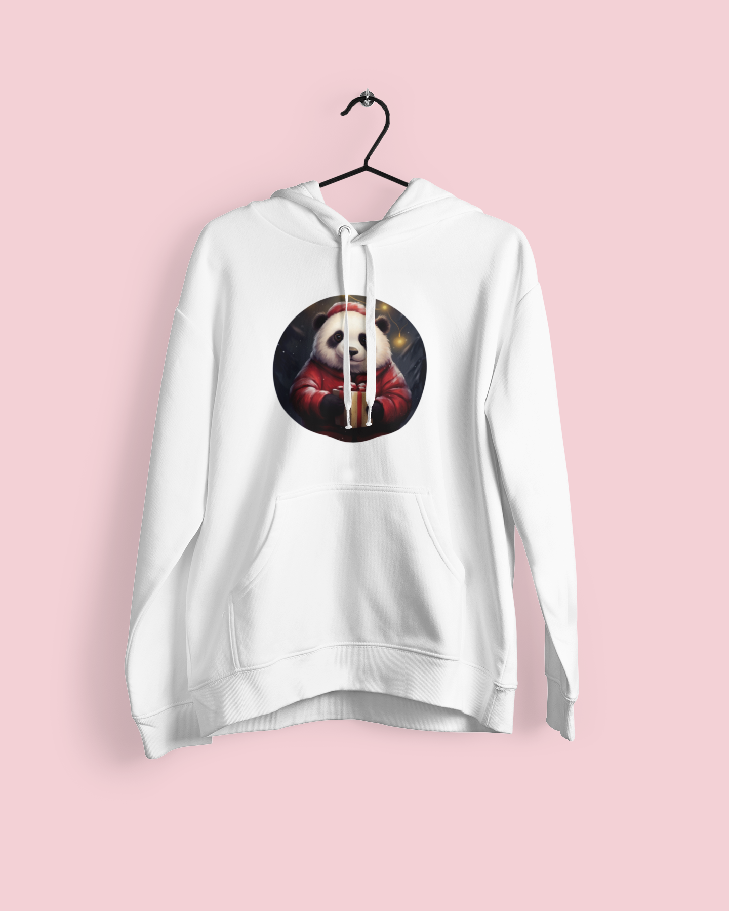 Christmas Panda Hooded Sweatshirt | Unisex Hoodie