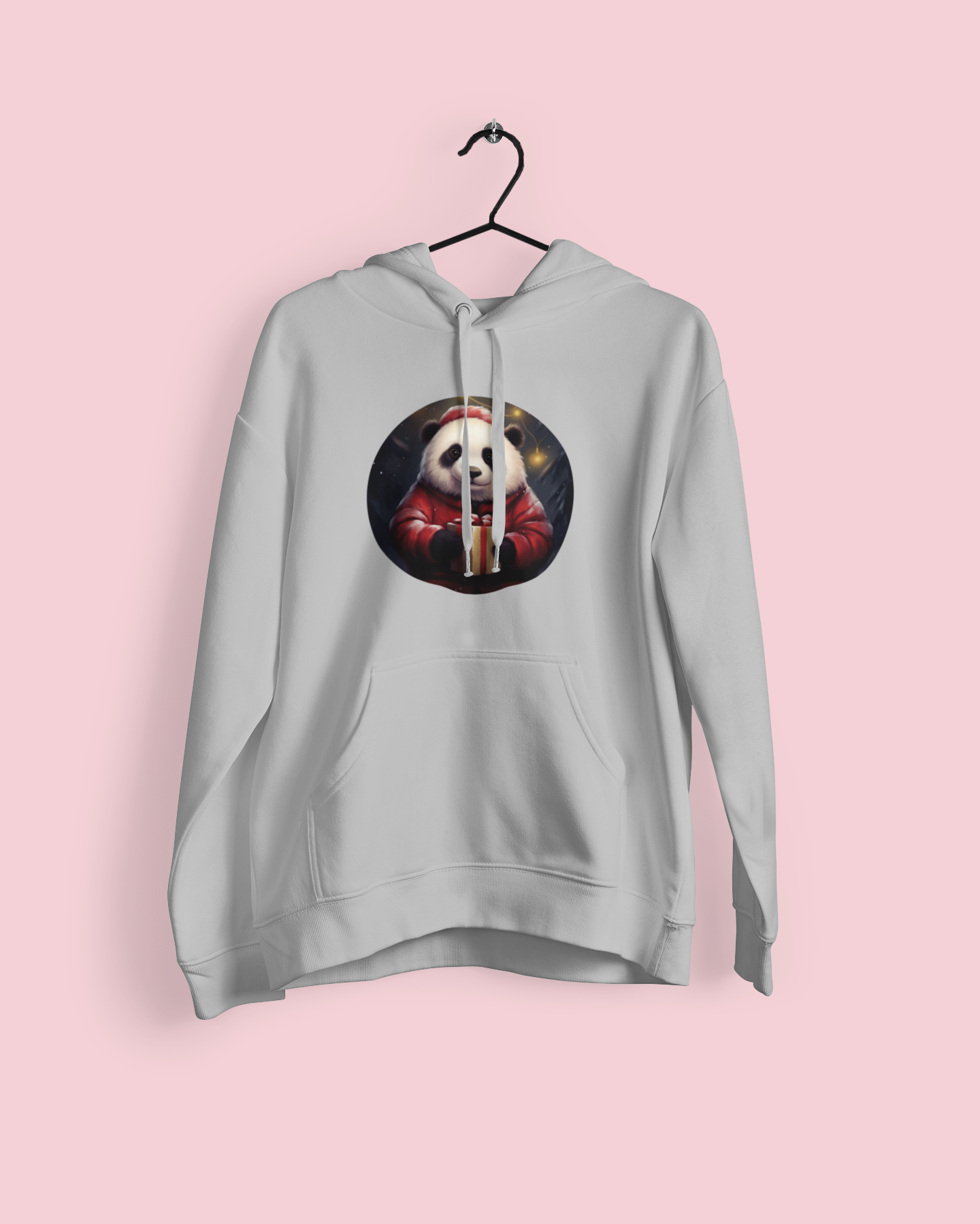 Christmas Panda Hooded Sweatshirt | Unisex Hoodie