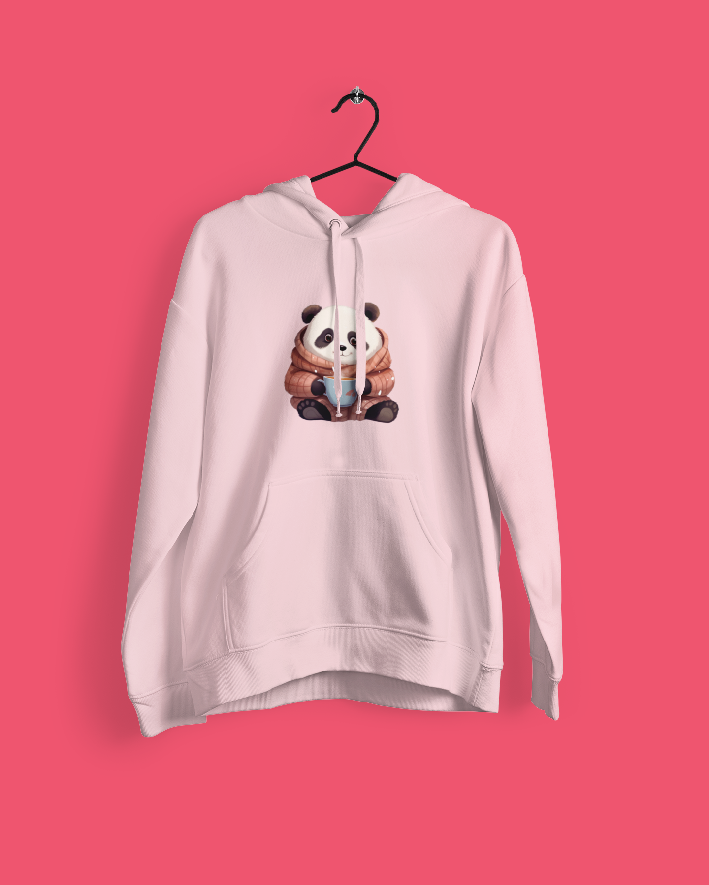 Cozy Panda Unisex Oversized Hoodie | Hooded Sweatshirt