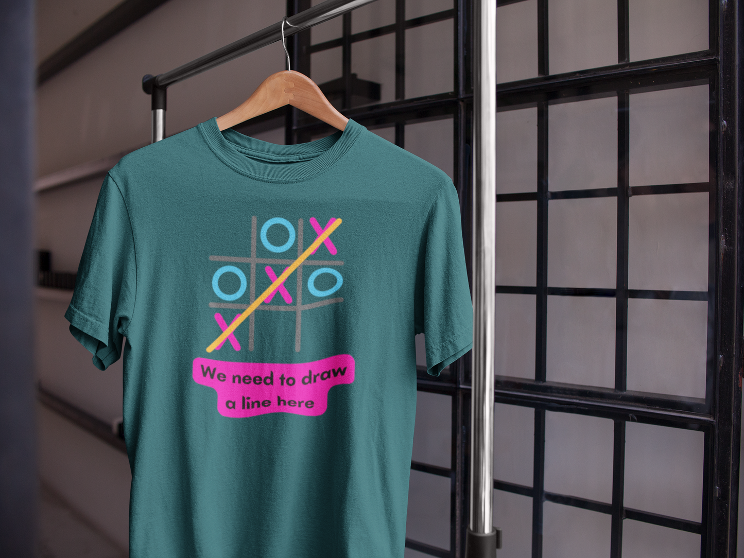 Tic Tac Toe Unisex Oversized Tshirt