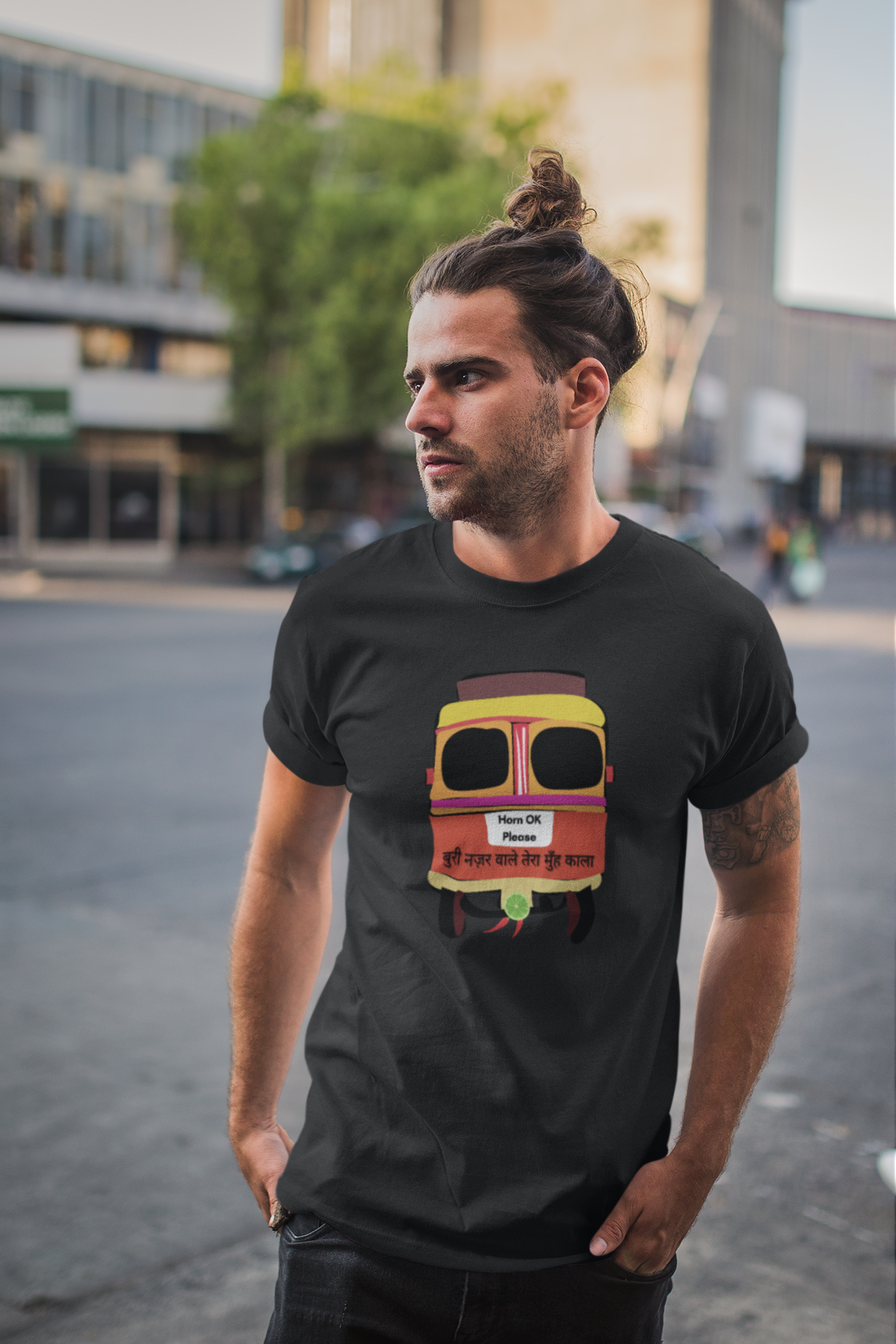 Premium Truck Buri Nazar Design Unisex Oversized T-Shirts | Unique Design Tee 2 - SoulPrint Co.